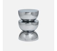 sweeek - Table d'appoint. Bout de canapé. Table de Chevet Acier Inoxydable chromée Coumba. Ø32 x 46.5cm
