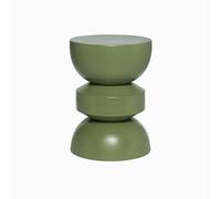 sweeek - Table d'appoint. Bout de canapé. Table de Chevet en métal. Vert Kaki. Assa. Ø32 x H 43.5cm