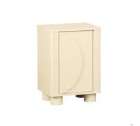 sweeek Table de chevet décor bois beige 1 porte réversible Pondi PONDI