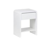 sweeek - Table de chevet décor bois rainuré 1 tiroir JULIA
