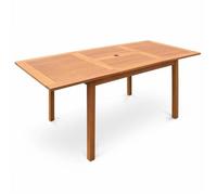 sweeek - Table de jardin extensible bois d'eucalyptus 6-8 places ALMERIA