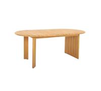 sweeek - Table de jardin ovale bois d'acacia 6 places BOSCA
