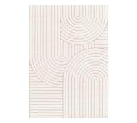 sweeek - Tapis intérieur Motif Ethnique Arches 200x290cm. Poils Ras. Beige et crème