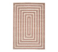 sweeek - Tapis intérieur Motif Rectangle Rose et crème 160x230cm - Lia