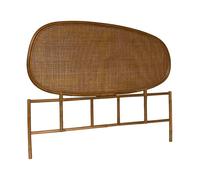 sweeek - Tête de lit Organique en rotin foncé Samoa 140cm