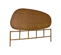 sweeek - Tête de lit Organique en rotin foncé Samoa 160cm