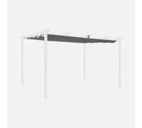 sweeek - Toile de Toit Grise pour tonnelle 3x4m Isla - Toile de Rechange pergola. Toile de Remplacement