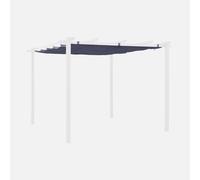 sweeek - Toile de Toit pour tonnelle Grise 3x3m Isla - Toile de Rechange pergola. Toile de Remplacement