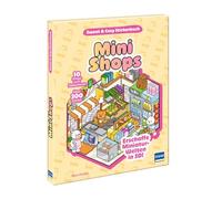 Sweet & Cosy Stickerbuch: Mini Shops: Erschaffe Miniaturwelten in 3D! 10 Shops zum Dekorieren und gestalten mit über 300 ablösbaren Folien-Stickern| ab 5 Jahren