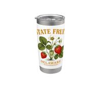 Sweet Delaware Strawberry Botanical Gobelet isotherme en acier inoxydable double paroi
