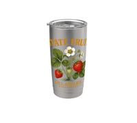 Sweet Delaware Strawberry Botanical Gobelet isotherme en acier inoxydable double paroi