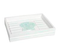 Sweet Home Collection Beaux Designs décoratifs pour décoration de Bain, résine, Coquillages de Plage, Porte-Savon