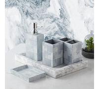 Sweet Home Collection Casanova Lot de 4 décorations contemporaines en résine pour Baignoire/Douche