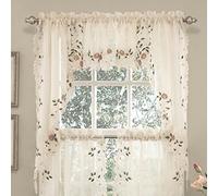 Sweet Home Collection Rideau de Cuisine, Lin romarin, 96,5 cm de Large x 152,4 cm de Long (Lot de 1)