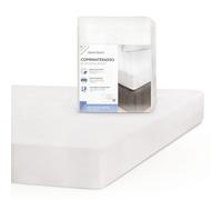 Sweet Home - Couvre et Protège-Matelas 1 Carré Demi Jersey et Coton, Antibactérien Antitranspirant, Surmatelas Idéal pour Linge de Lit et Oreillers, Protege Matelas 130x200 cm avec Angles Élastiques