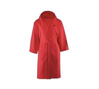 SWEET HOME Head Active Capuche et Poches, Microfibre léger à séchage Rapide - Peignoir Femme et Homme Doux, Absorbant et Peu encombrant, Taille M, Lave Rouge, Lava Red, M Unisex
