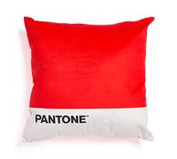 SWEET HOME Pantone™ Coussin d'ameublement rembourré 45 x 45 cm avec Fermeture éclair dissimulée. Rembourrage 350 g/m² - Rouge