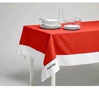 SWEET HOME Pantone™ - Nappe rectangulaire 6 Places 140 x 180 cm, 100% Coton, 220 g, Rouge