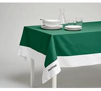 SWEET HOME Pantone™ Nappe rectangulaire 6 Places 140 x 180 cm, 100% Coton, 220 g. - Vert