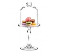 SWEET HOME Stand de gâteau en verre avec cloche en verre cod.AC00410LU cm 18,5h diam.10 by Varotto & Co.