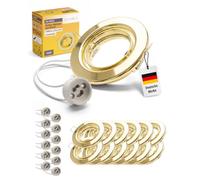 Sweet Led set de 12 cadres tournants avec douille GU10 éclairage cadre spots encastrables spots encastrables or - rond