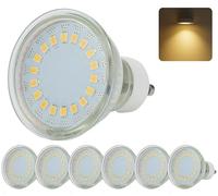 Sweet Led spot led gU10 5 w 430 lm - verre - 230 v lampes spots led blanc chaud/froid/led blanc, Blanc chaud, Lot de 6 spots LED GU10 5 w