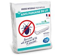 SWEET NIGHT - Housse intégrale Matelas 140x190 cm | Anti-Punaise de lit et Anti-acariens | Rénove Matelas | Fermeture à glissière | sans Traitement Chimique | EP. jusqu'à 30 cm