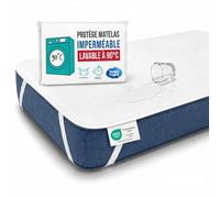 SWEET NIGHT - Protège-Matelas Imperméable 180x200 cm - Alèse Lavable en Machine 90°C - 4 Coins Elastiques - Certifié Oeko-Tex