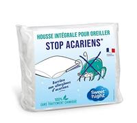 SWEET NIGHT - Protège Oreiller Stop Acariens 65x65 cm| Anti-acariens et Anti-Punaise de lit | Housse intégrale pour Oreiller avec Fermeture éclair | sans Traitement Chimique