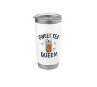 Sweet Tea Queen Mason Bocal pour boissons d'été glacées du sud Gobelet isotherme en acier inoxydable double paroi