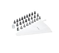 SWEETLY DOES IT KitchenCraft Piping Bag and Nozzles, Gift Boxed, Value 28 Piece Icing Set
