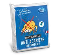 Sweetnight - Protège matelas 140x190 cm | Alèse Imperméable et Anti Acariens | Bouclette Éponge Coton | Silencieux et Respirant