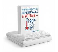 Sweetnight - Protège-matelas 160x190 cm 100% Imperméable - Forme Drap Housse - Lavable à 90°C - Certification Oeko-Tex
