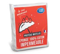 Sweetnight - Protège matelas 180x200 cm | Bouclette en Coton | Alèse Imperméable et Absorbante | Respirant et Silencieux