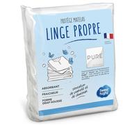 Sweetnight - Protège Matelas Linge Propre 160x200 cm | Molleton 100% Coton | Doux et Confortable | Absorbant et Silencieux