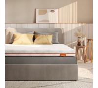 Sweetnight Surmatelas 90x190x10cm en Mousse à Mémoire de Forme de Gel - Matelas 1 Personne Moelleux, Cohésion, Blanc