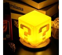 Sweetone Lampe de Nuit, Lumière d'icône 3D, Mini Lumière de Bloc de Questions, Lampe de Chevet, Lampe de Nuit pour Enfants avec Effets Sonores de Jeu, Cadeau pour Enfants