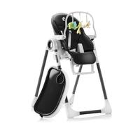Sweety Fox Chaise Haute Bébé Evolutive, Pliable et Réglable, Nettoyage Facile - Chaise haute bebe avec Barre de Jeux (de 6 mois à 3 ans, max 15kg) Noir