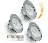 Sweier luminaires pour Meuble LED Dimmable 230V, 5W LED Encastrable 4500K Blanc Neutre, 20mm Extra Plat Spots, Trou 55-58mm Spots Encastrables pour Meuble Plat, Hotte de Cuisine, Set de 3