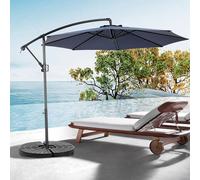 Sweiko Parasol à manivelle,Parasol extérieur double face Rectangulaire Grand,Bleu marine