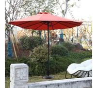 Sweiko Parasol extérieur double face Rectangulaire Grand avec manivelle,Orange