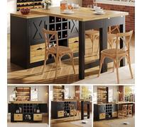 Sweiko Table à Manger Extensible Pivotante | Rotation 360°, Buffet Mobile, Gain de Place, Petit Espace