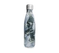 S'well Bouteille d'eau originale, feuillage bleu, 500ml. La bouteille isotherme garde les boissons froides et chaudes - Bouteille d'hydratation en acier inoxydable sans BPA pour les déplacements.
