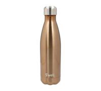 S'well Bouteille d'eau originale, Pyrite, 500ml. La bouteille isotherme garde les boissons froides et chaudes - Bouteille d'hydratation en acier inoxydable sans BPA pour les déplacements.