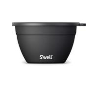 S'well Kit saladier, Onyx, 1.9L - Boîte à salade avec récipient à condiments et plateau amovible - étanche et lavable au lave-vaisselle