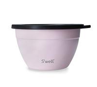 S'well Salad Bowl Kit, Pink Topaz, 1.9L - Boîte à salade avec récipient à condiments et plateau amovible - Anti-fuite et lavable au lave-vaisselle