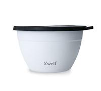 S'well Saladier set, Pierre de lune, 1.9L - Boîte à salade avec récipient à condiments et plateau amovible - Anti-fuite et lavable au lave-vaisselle