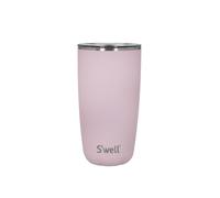 S'well Tumbler with Lid, 530ml, Pink Topaz, BPA/BPS-Free Vacuum Triple-Insulated Travel Cup with Slide-Open Lid, for Hot and Cold Beverages, At Home Or Work up to 12h Cold/4h Hot