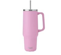 S'well Tumbler XL, gobelet réutilisable avec paille, bouteille en acier inoxydable triple épaisseur, 1180ml, Rose Hortensia