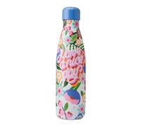 S'well X Steffi Lynn Gourde en Acier Inoxydable, 500 ml, Imprimé de L’Artiste, Triple Couche D’Isolation sous Vide, Garde Boissons Froides 36 H et Chaudes 18 H, sans Bpa, Idéale pour les Déplacements